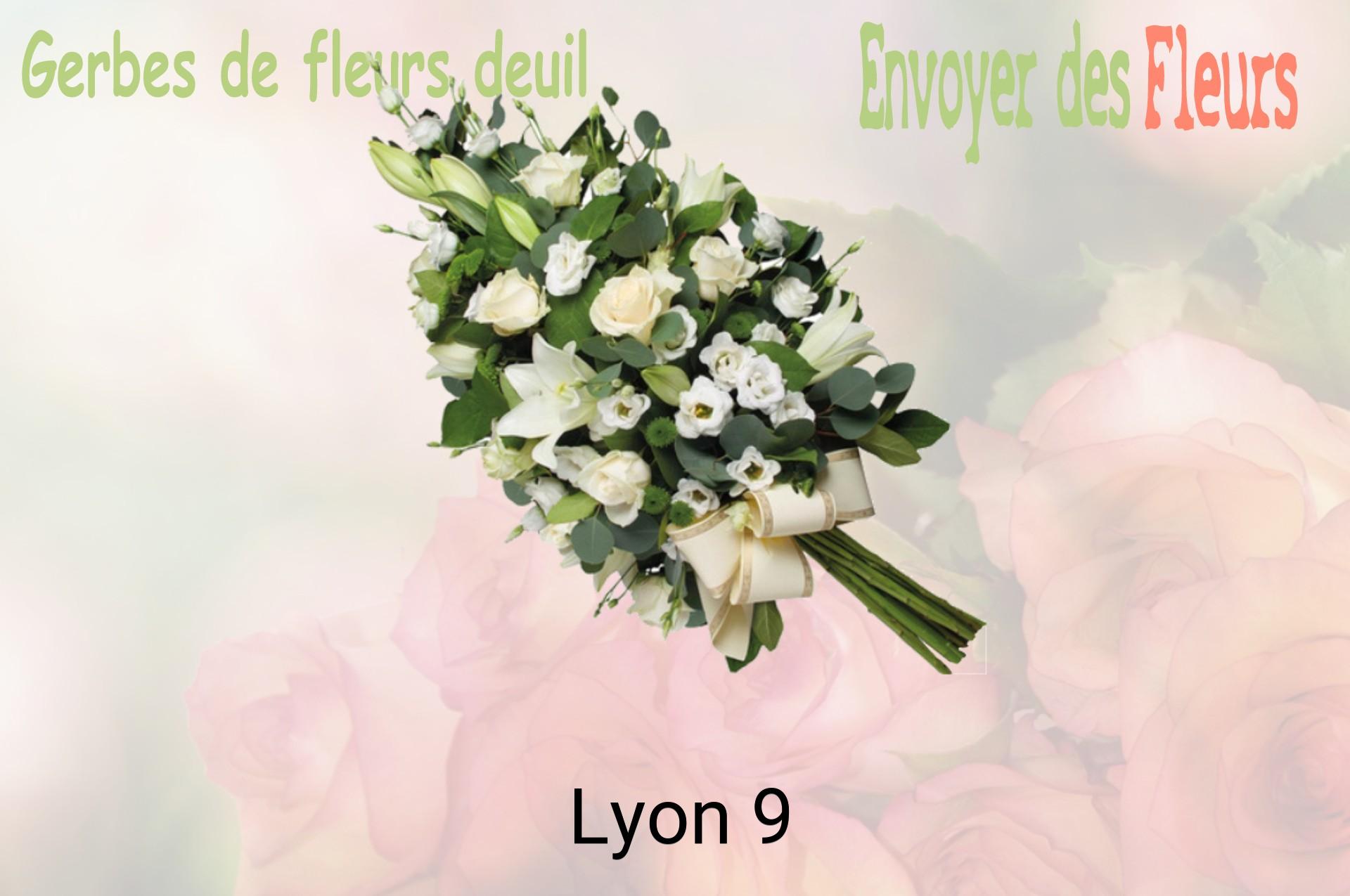 Gerbe de fleurs de deuil livrée à Lyon-9